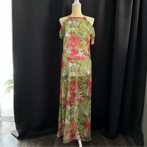 NWT GB floral maxi dress Sz Xs.
